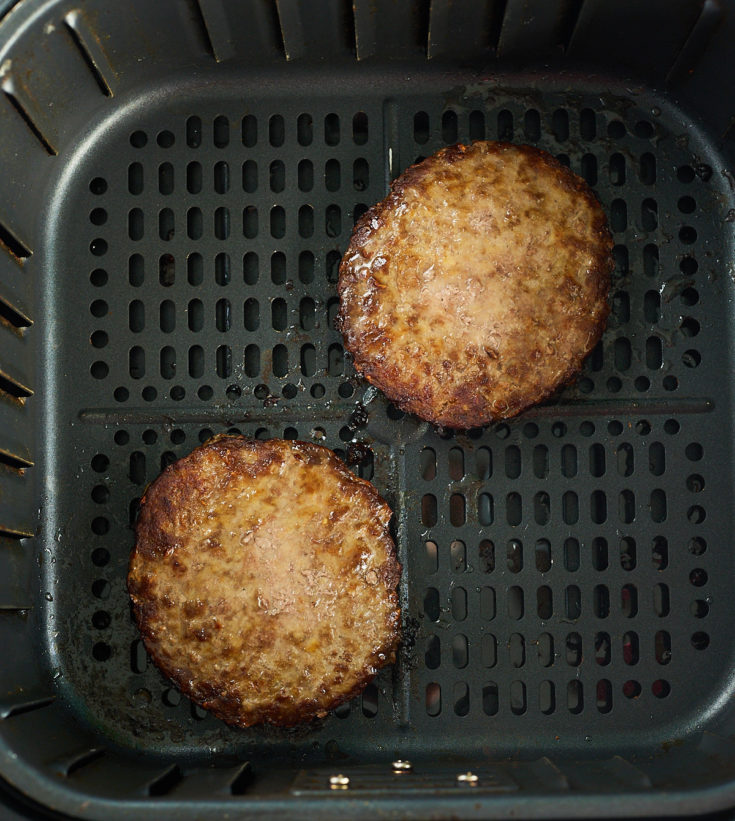 Air Fryer Frozen Hamburgers My Forking Life