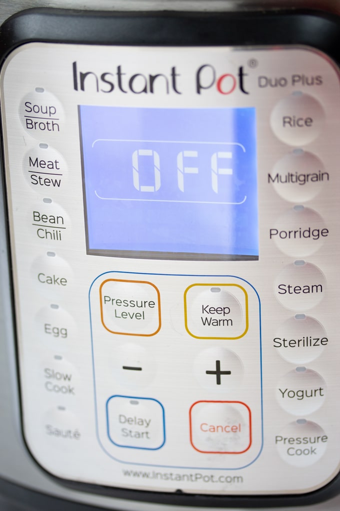 Instant pot bean online setting