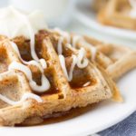 These Cinnabon Waffles are a great twist on the typical Cinnamon roll. Great for brunch. Great for breakfast.