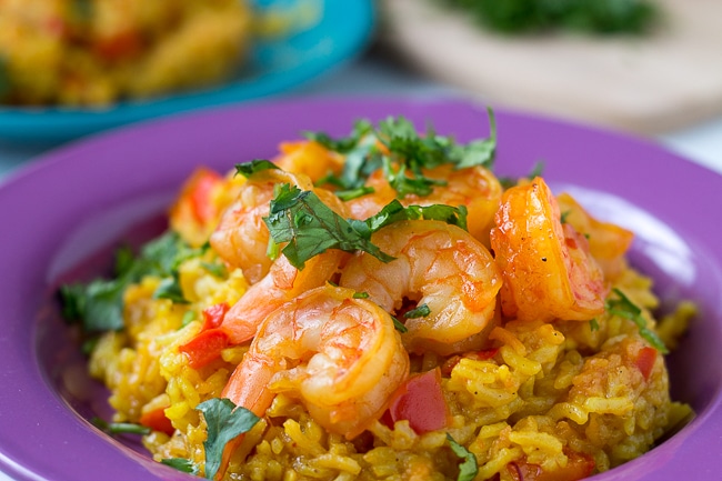 Instant Pot Pressure Cooker Shrimp Paella