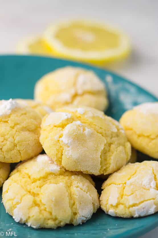 Lemon Crinkle Cookies from Scratch - My Forking Life