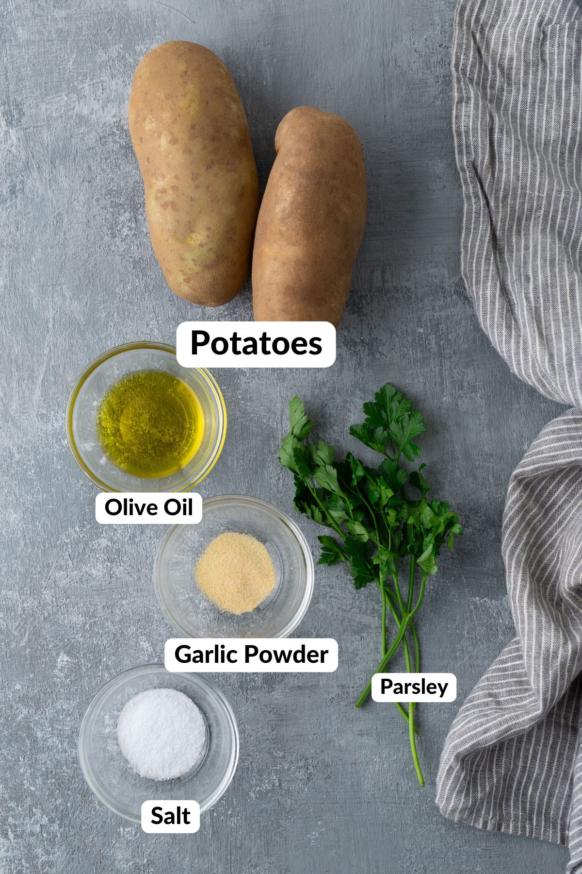 ingredients for air fryer roasted potatoes