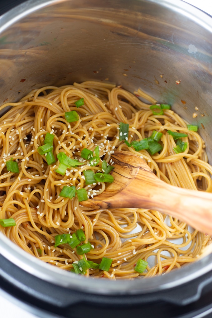 Garlic Instant Pot Noodles My Forking Life