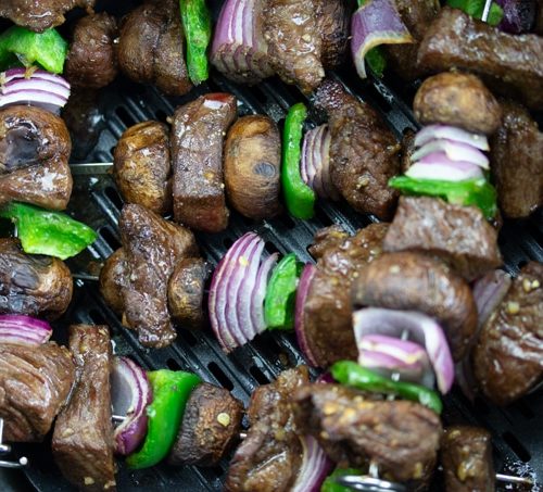 Easy Ninja Foodi Grill Steak Kabobs Recipe with Video • Bake Me Some Sugar