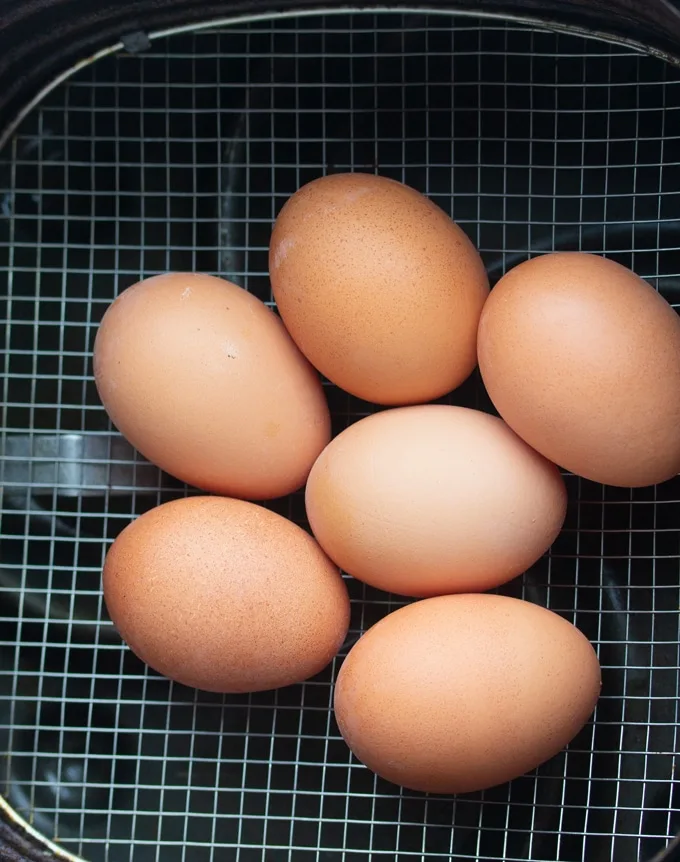 hard boiled eggs in air fryer oven