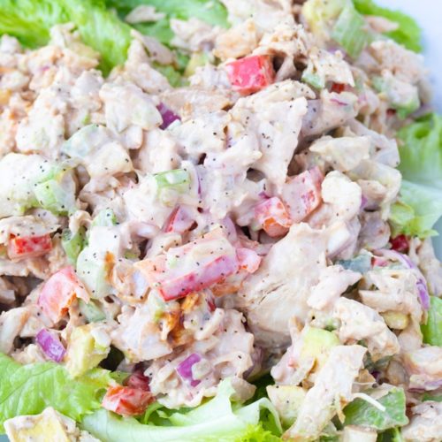 Creamy Rotisserie Chicken Salad Recipe - My Forking Life