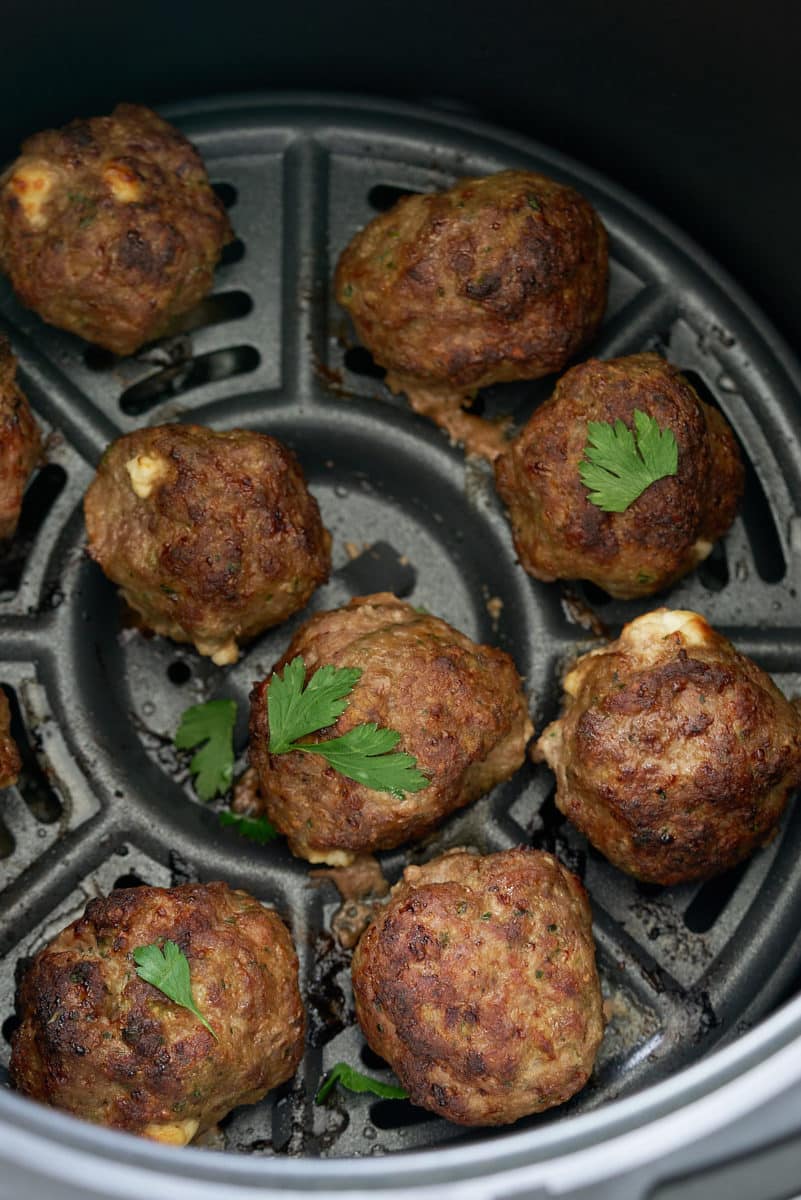 Quick and Easy Air Fryer Meatballs Recipe My Forking Life