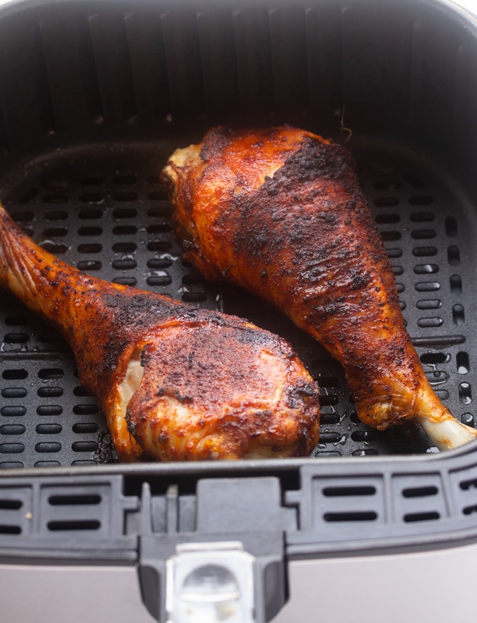 Air Fryer Roasted Turkey Legs - My Forking Life