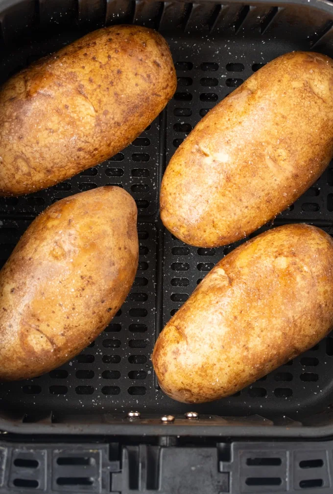 Easy Air Fryer Baked Potatoes My Forking Life - food empire 11 potato bread update roblox