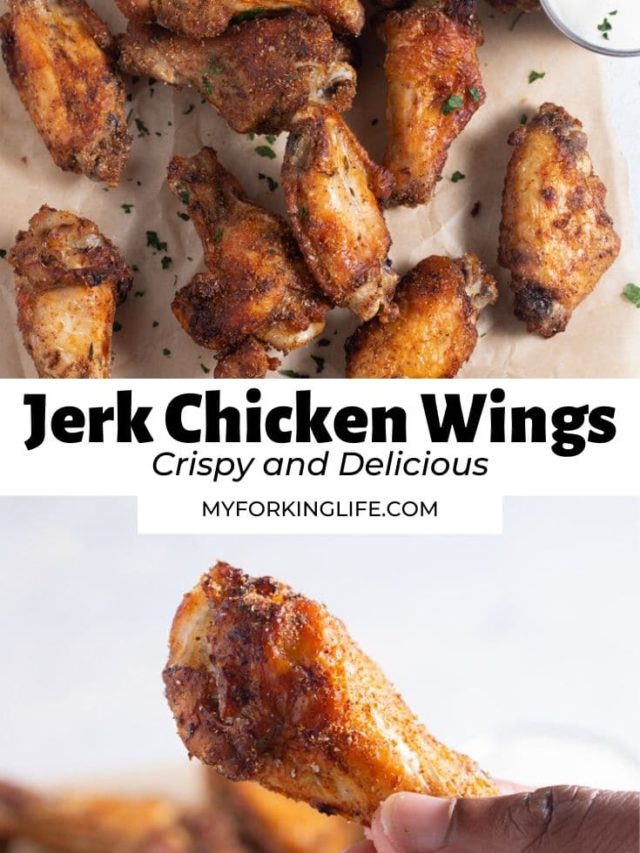 Air Fryer Jerk Chicken Wings - My Forking Life