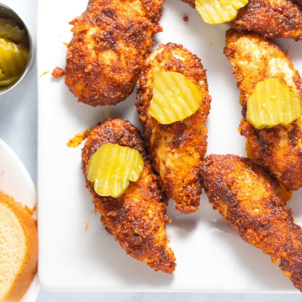 Nashville Style Hot Chicken Tenders Air Fryer Recipe My Forking Life 9792