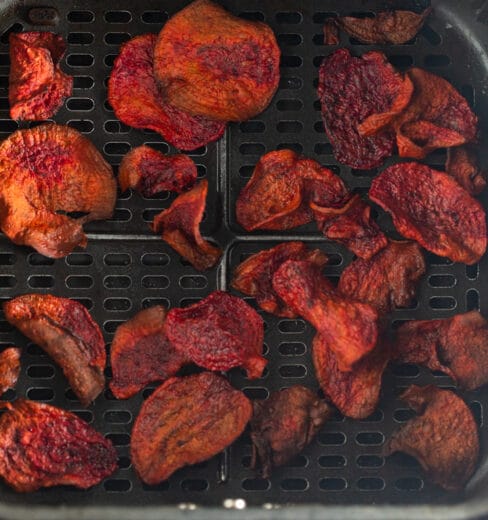 Crispy Air Fryer Beet Chips - My Forking Life