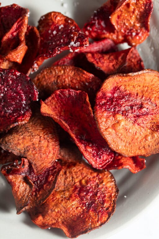 Crispy Air Fryer Beet Chips - My Forking Life