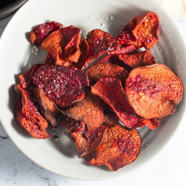 Crispy Air Fryer Beet Chips - My Forking Life