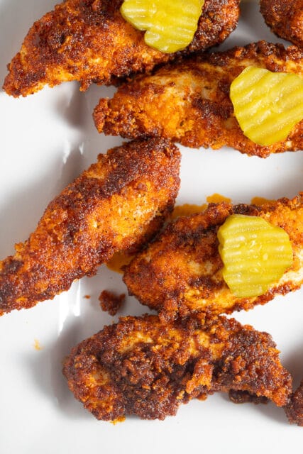 Nashville Style Hot Chicken Tenders Air Fryer Recipe My Forking Life