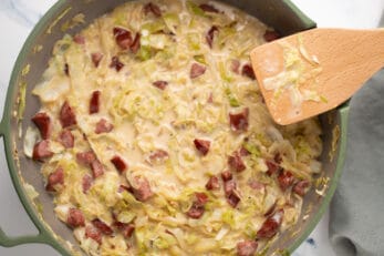 Creamed Cabbage and Sausage Recipe - My Forking Life