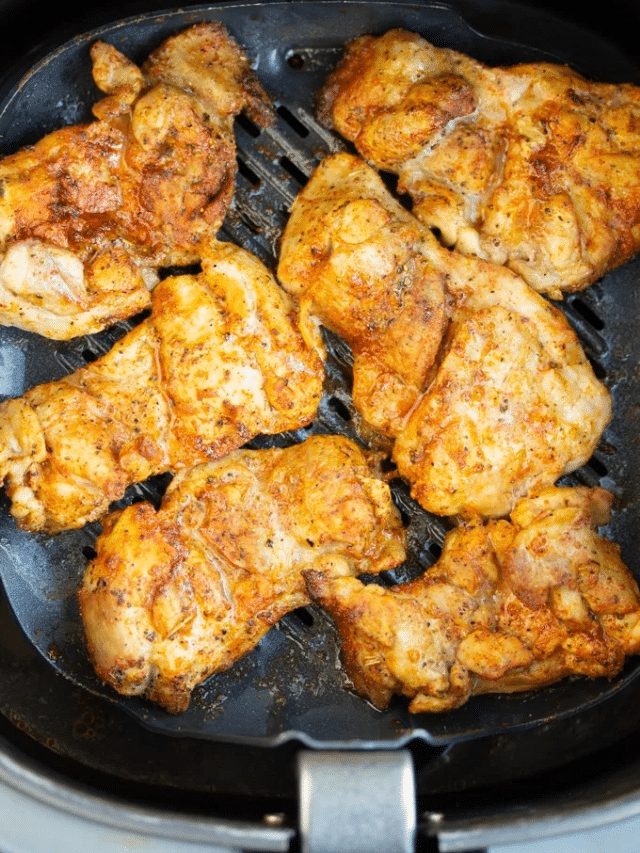 Lemon Pepper Air Fryer Chicken Thighs