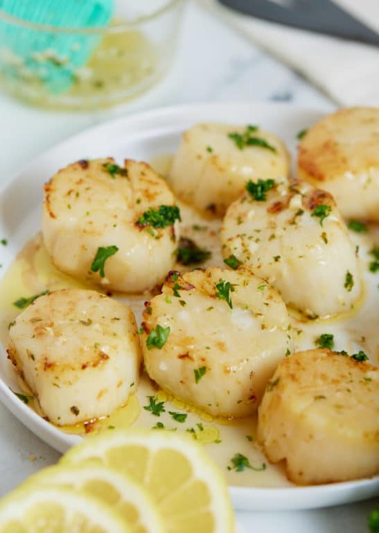 Air Fryer Scallops With Garlic Herb Butter My Forking Life 3854