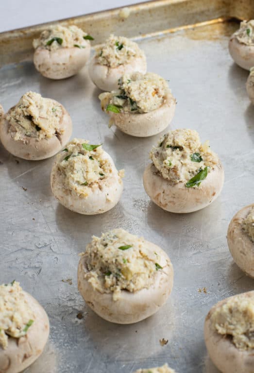 Cream Cheese Stuffed Mushrooms - My Forking Life