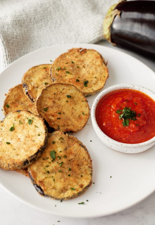 Crispy Air Fryer Eggplant - My Forking Life