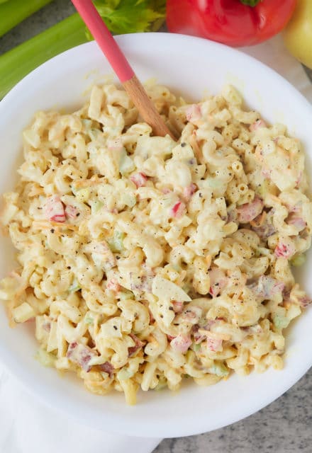 Southern Style Macaroni Salad Recipe - My Forking Life