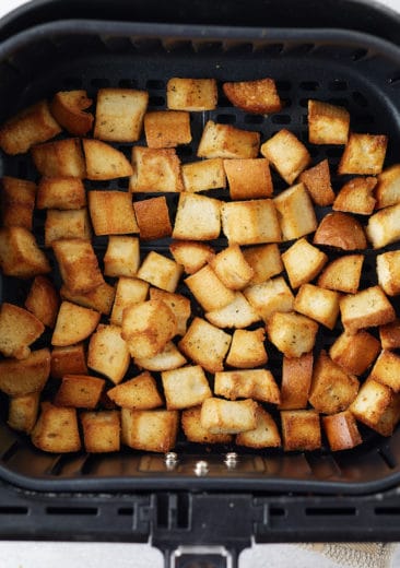 Homemade Air Fryer Croutons - My Forking Life