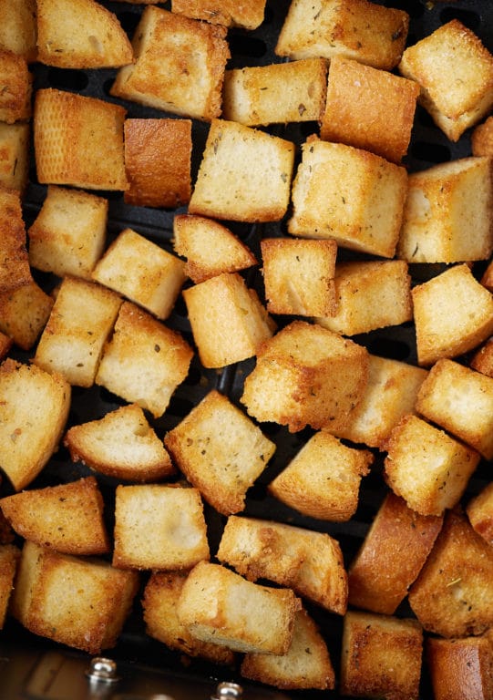 Homemade Air Fryer Croutons - My Forking Life