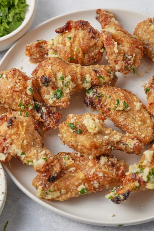 Garlic Parmesan Wings - My Forking Life