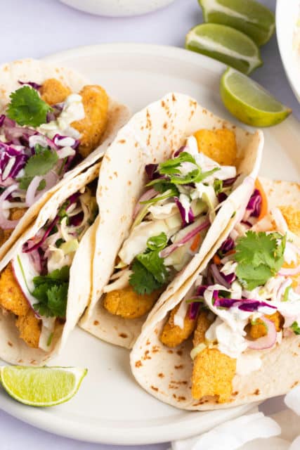 Air Fryer Fish Tacos - My Forking Life