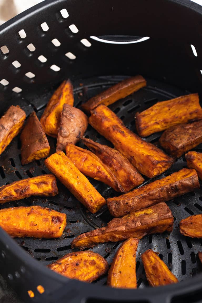 Air Fryer Sweet Potato Wedges - My Forking Life