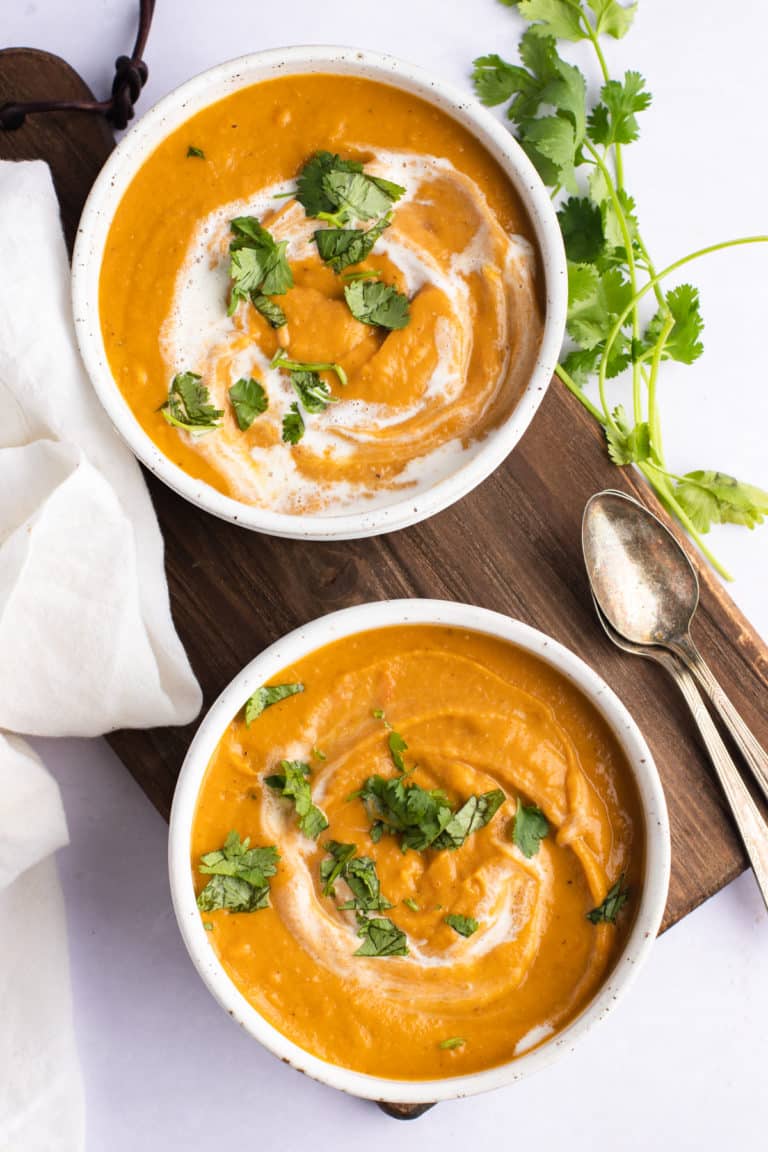 Creamy Carrot and Lentil Soup - My Forking Life
