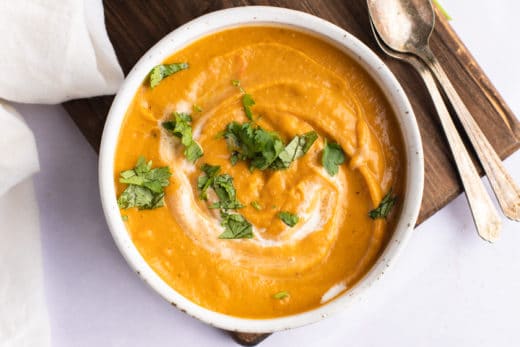 Creamy Carrot and Lentil Soup - My Forking Life