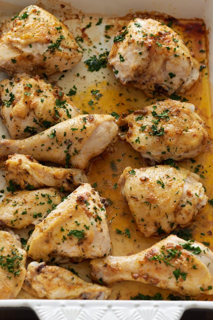 Juicy Oven Roasted Chicken Pieces - My Forking Life