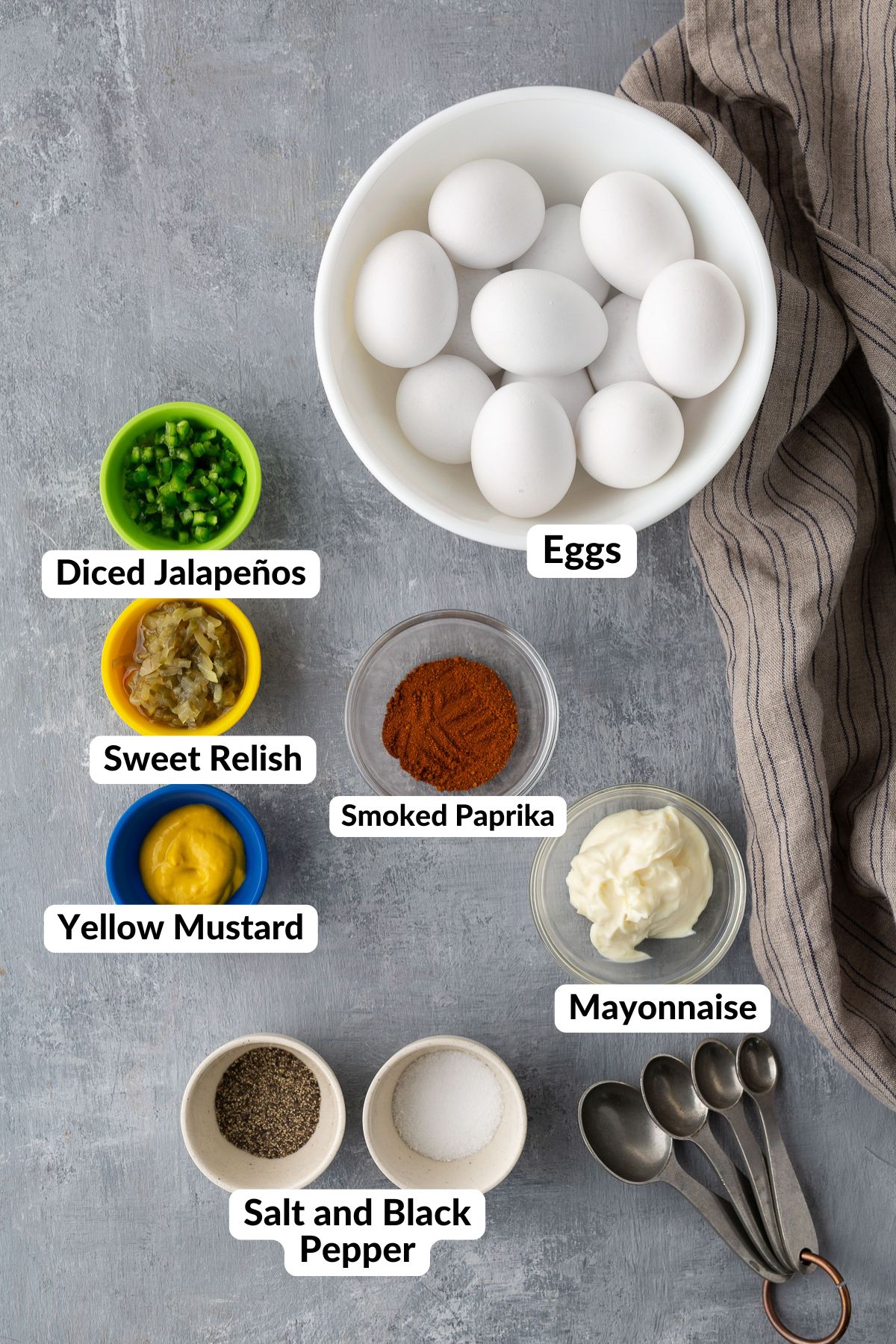 ingredients for deviled eggs