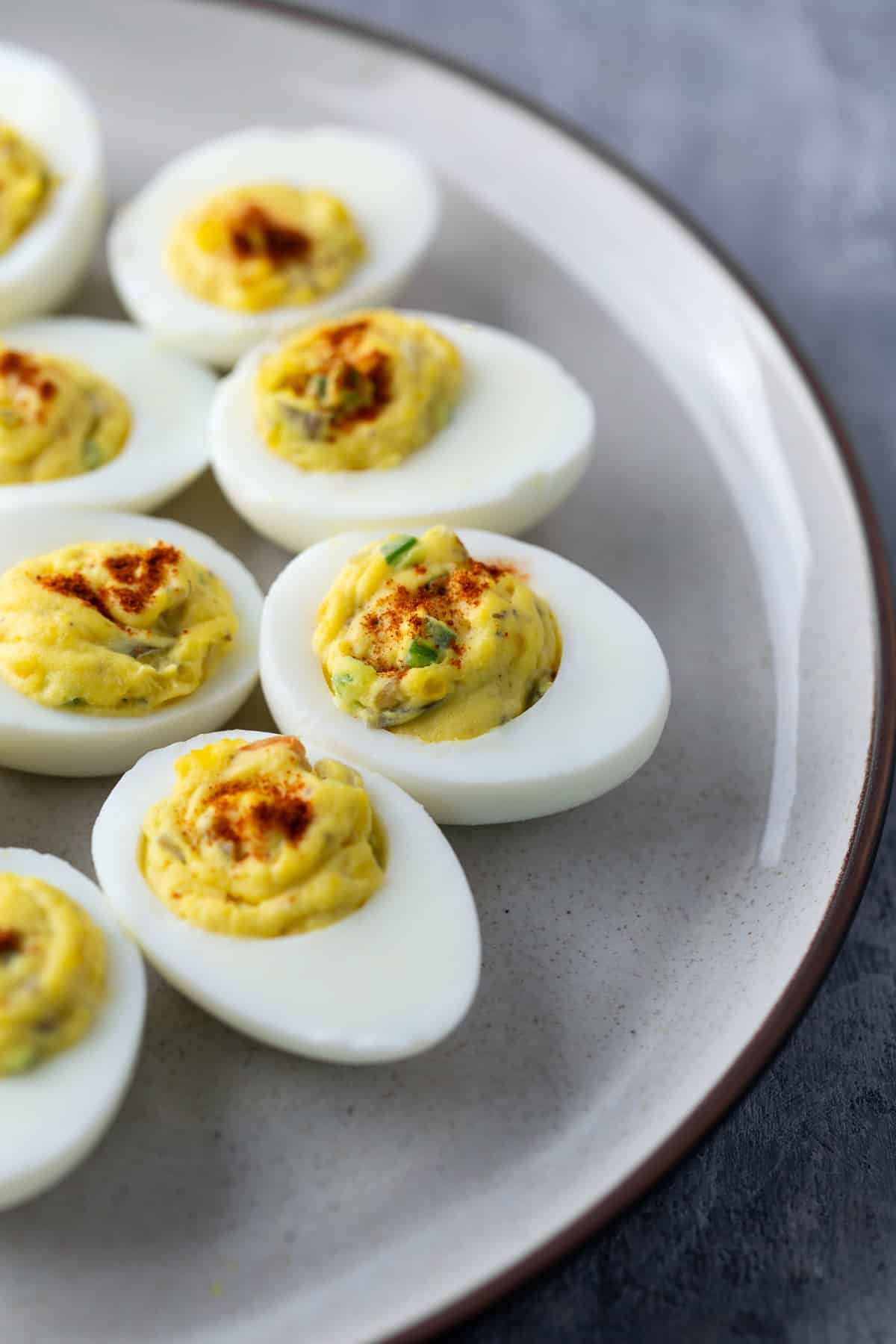 deviled eggs on plate