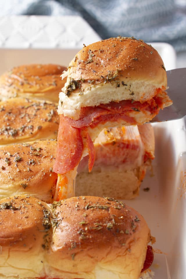 Pepperoni Pizza Sliders - My Forking Life