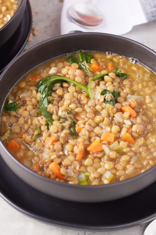 Lentil Spinach Soup - My Forking Life