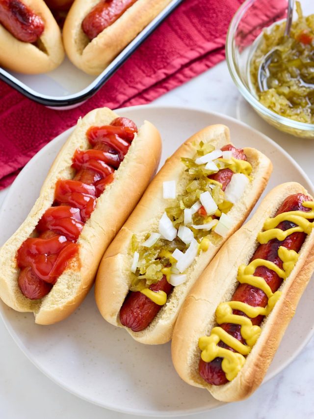Oven Baked Hot Dogs