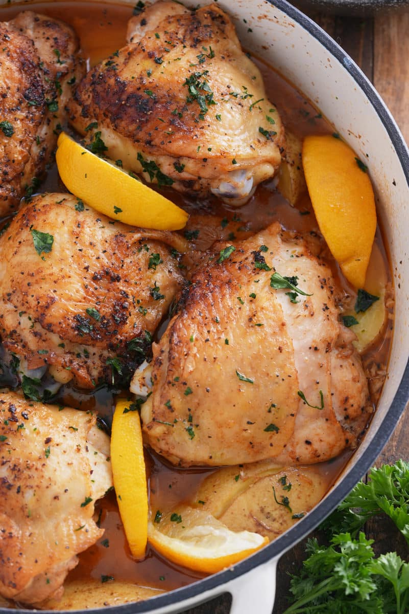 Flavorful Braised Chicken Thighs - A Delicious Recipe! - My Forking Life