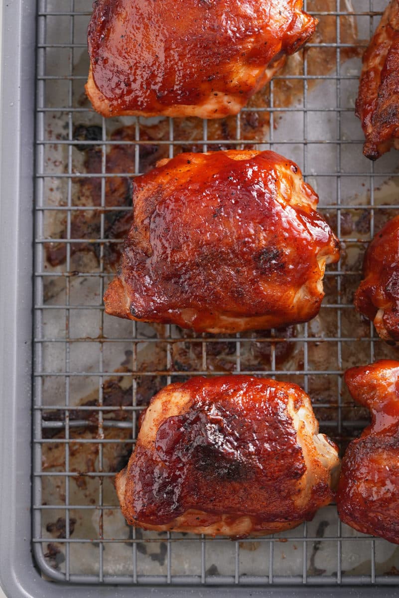 Baked BBQ Chicken Thighs - My Forking Life