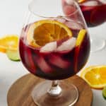 glass of red sangria