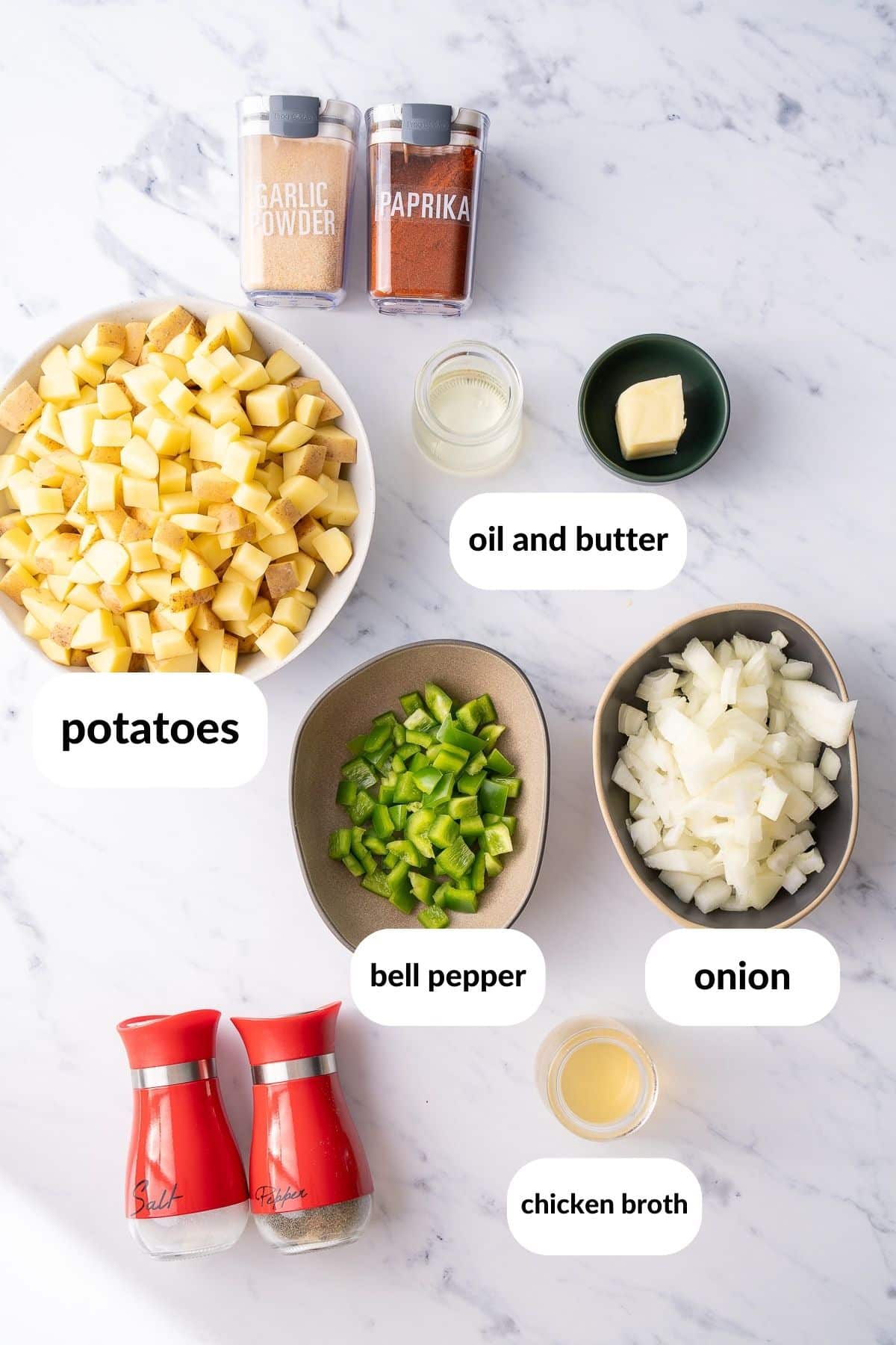 ingredients for smothered potatoes