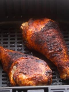 roasted turkey legs in air fryer basket