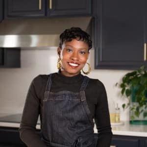 tanya standing in kitchen